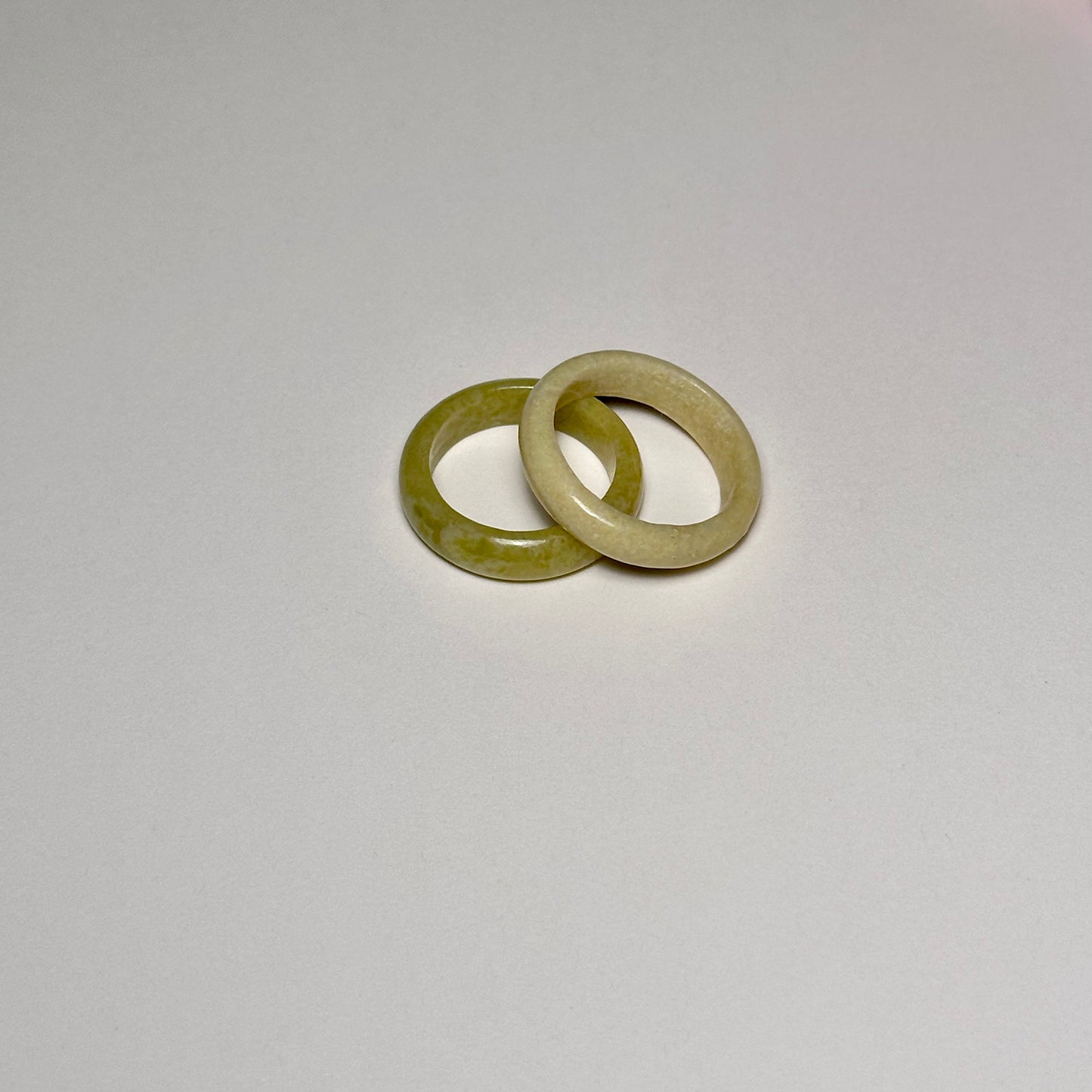 R19 綠玉介指戒指 Green Jade Ring (可配925銀項鏈)