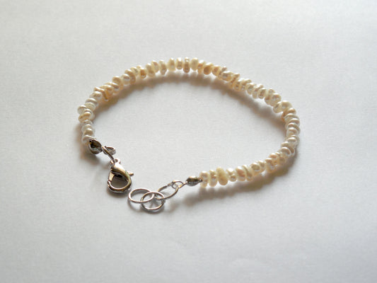 B52 淡水珍珠不規則手鏈 Pearl Irregular Bracelet (可調校長度)