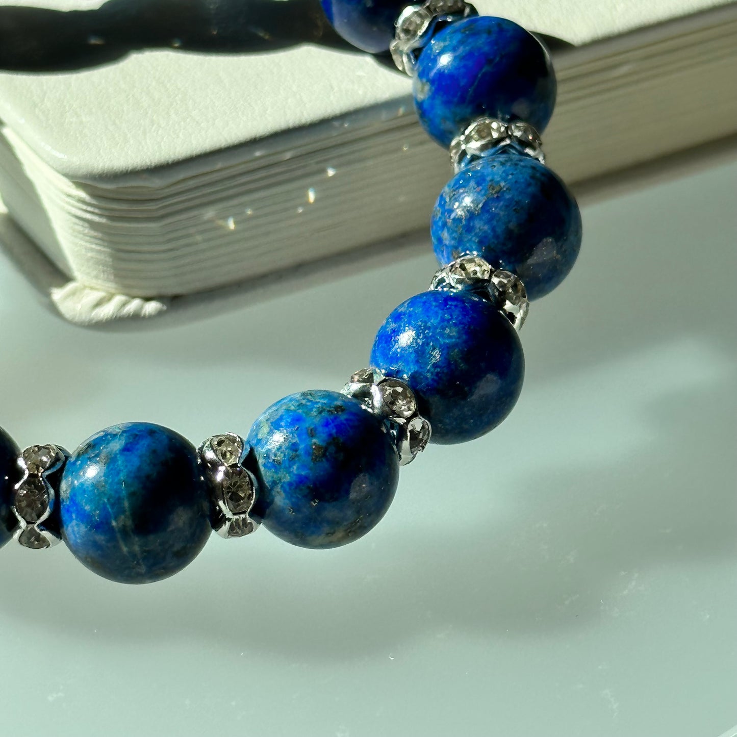 BS16 【雲水間】青金石鍍銀手鏈手串 Lapis Alloy Bracelet