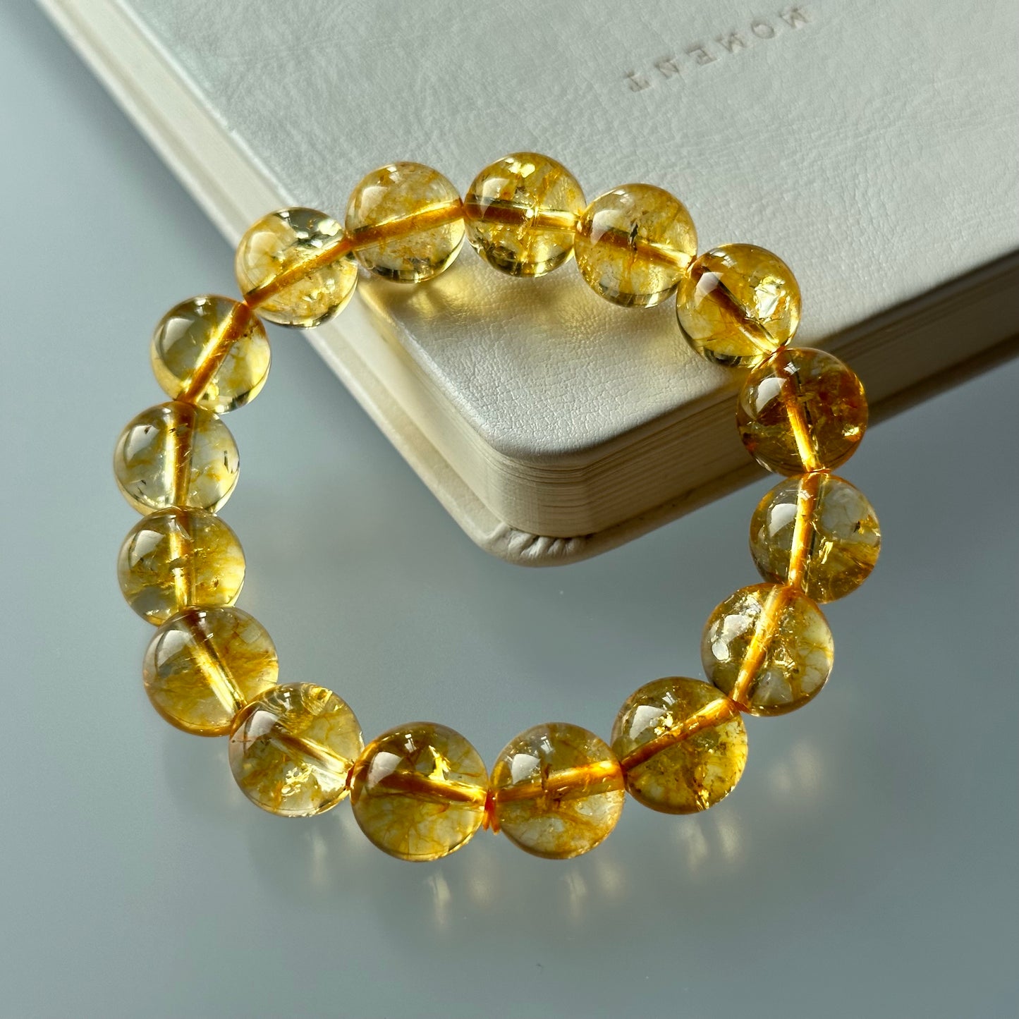 B41 Citrine Pure Bead Bracelet