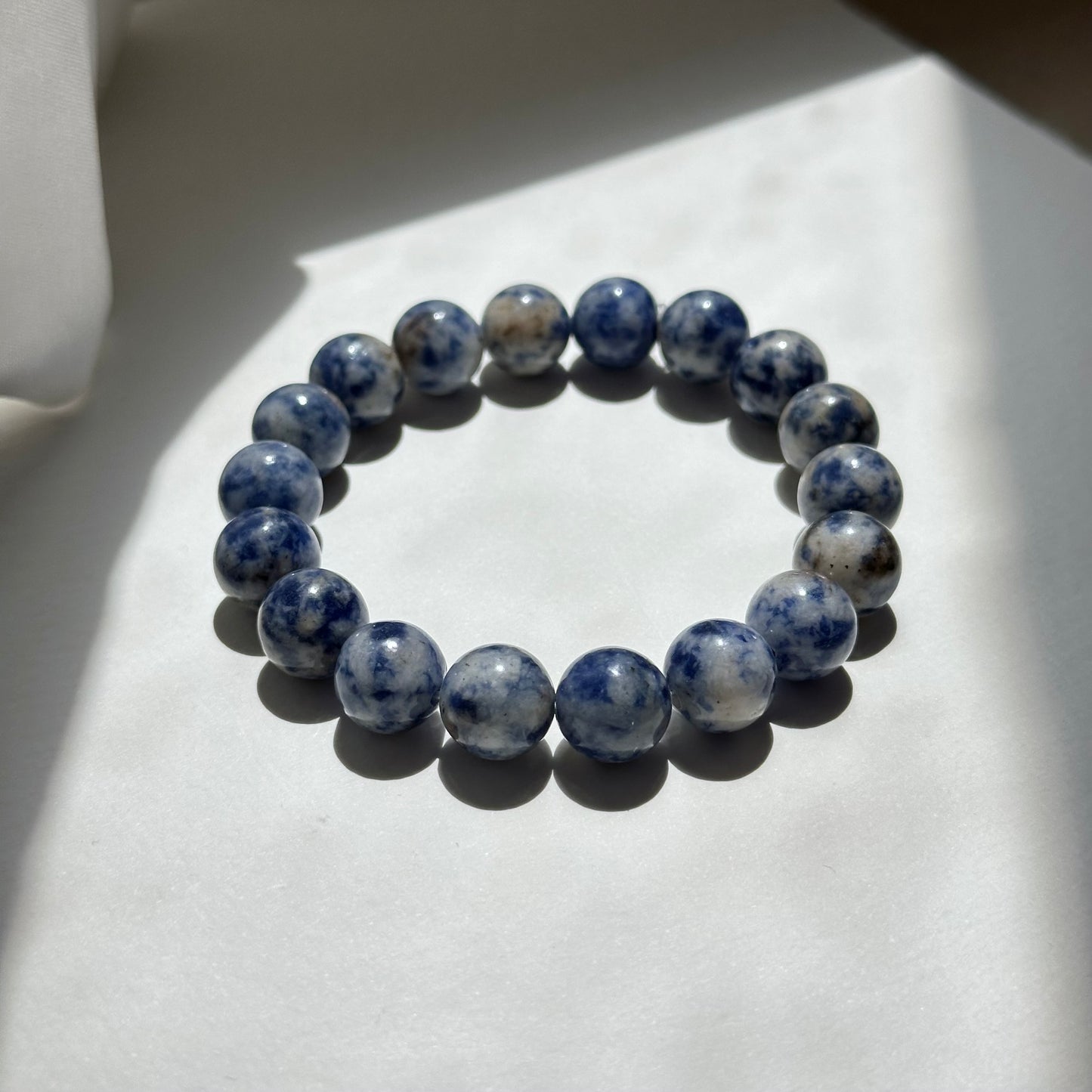 B28 藍點碧玉手鏈手串 Blue Spot Jasper Bracelet