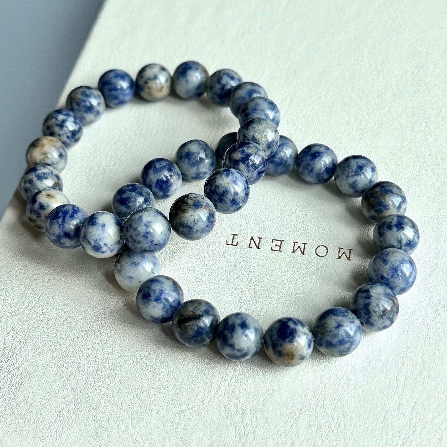 B28 藍點碧玉手鏈手串 Blue Spot Jasper Bracelet