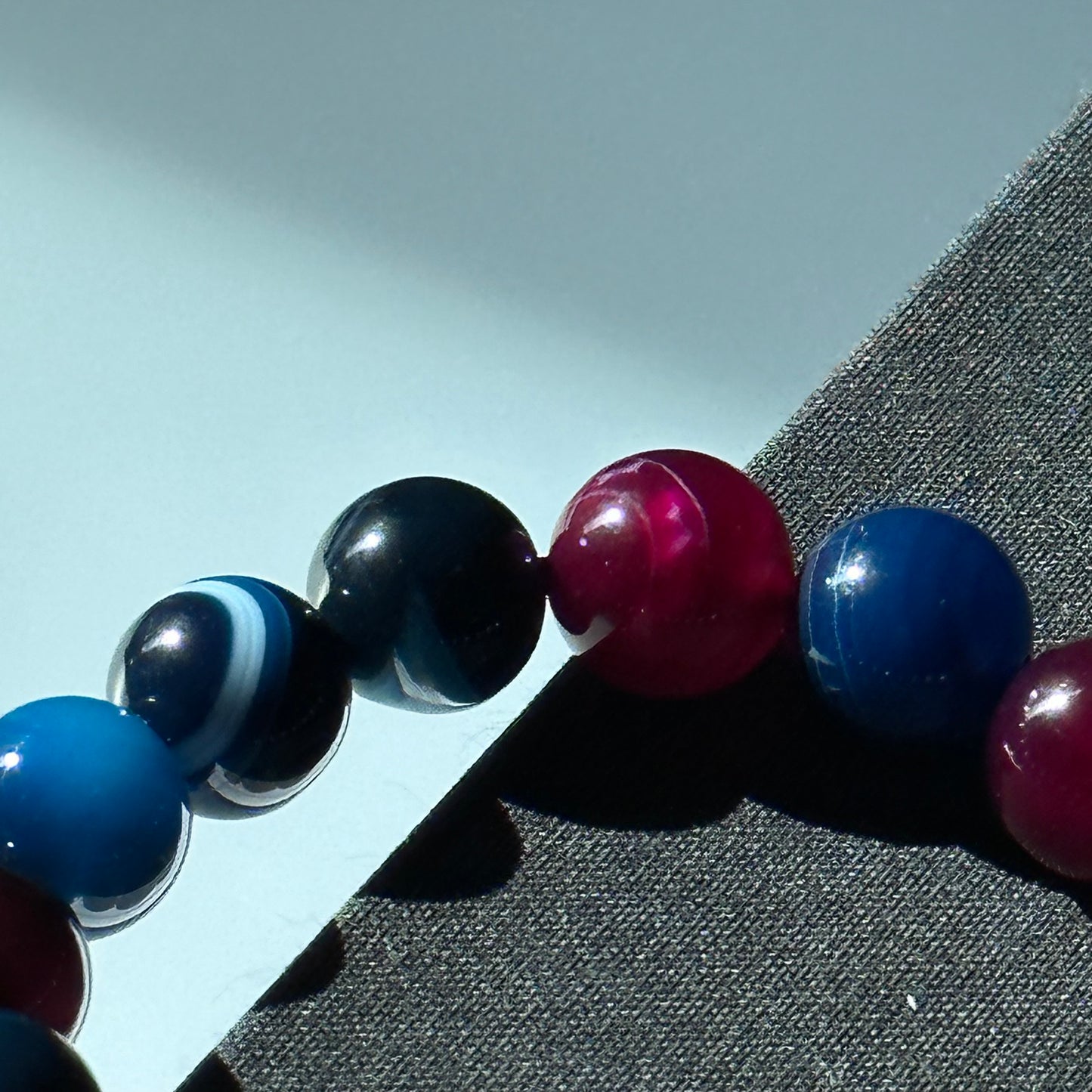 B29 彩虎眼石純珠手鏈手串 Rainbow Tiger-Eye Bracelet