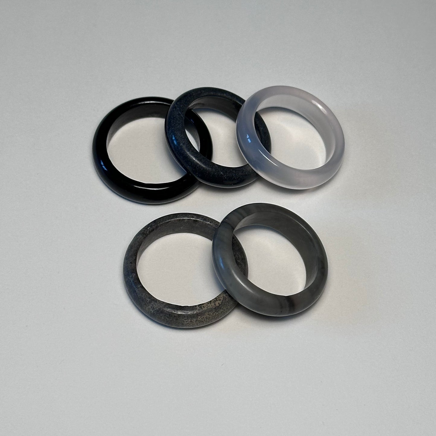 R05 Grey Stone Ring (can be matched with 925 silver necklace)