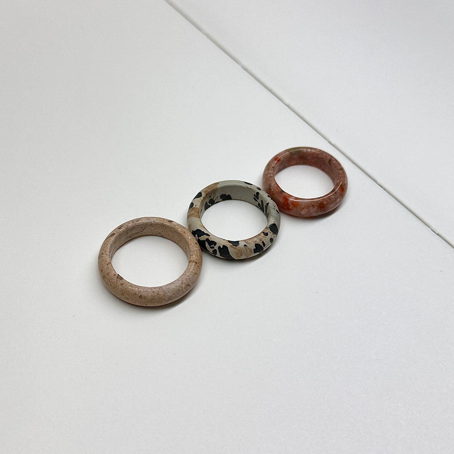 R25 Flower Jasper Ring (can be matched with 925 silver necklace)