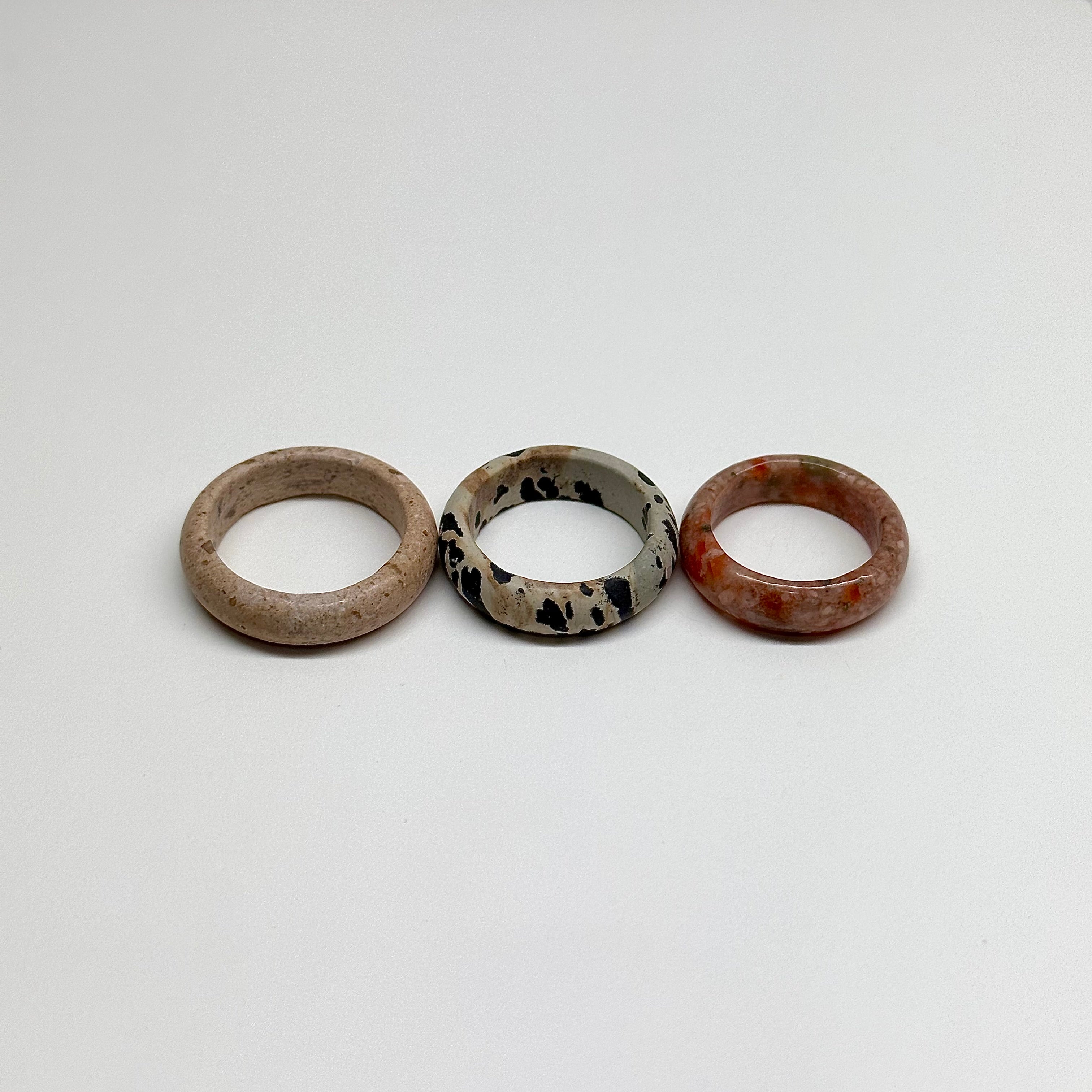 R24 斑點碧玉介指戒指 Dalmatian Jasper Ring (可配925銀頸鏈項鏈)