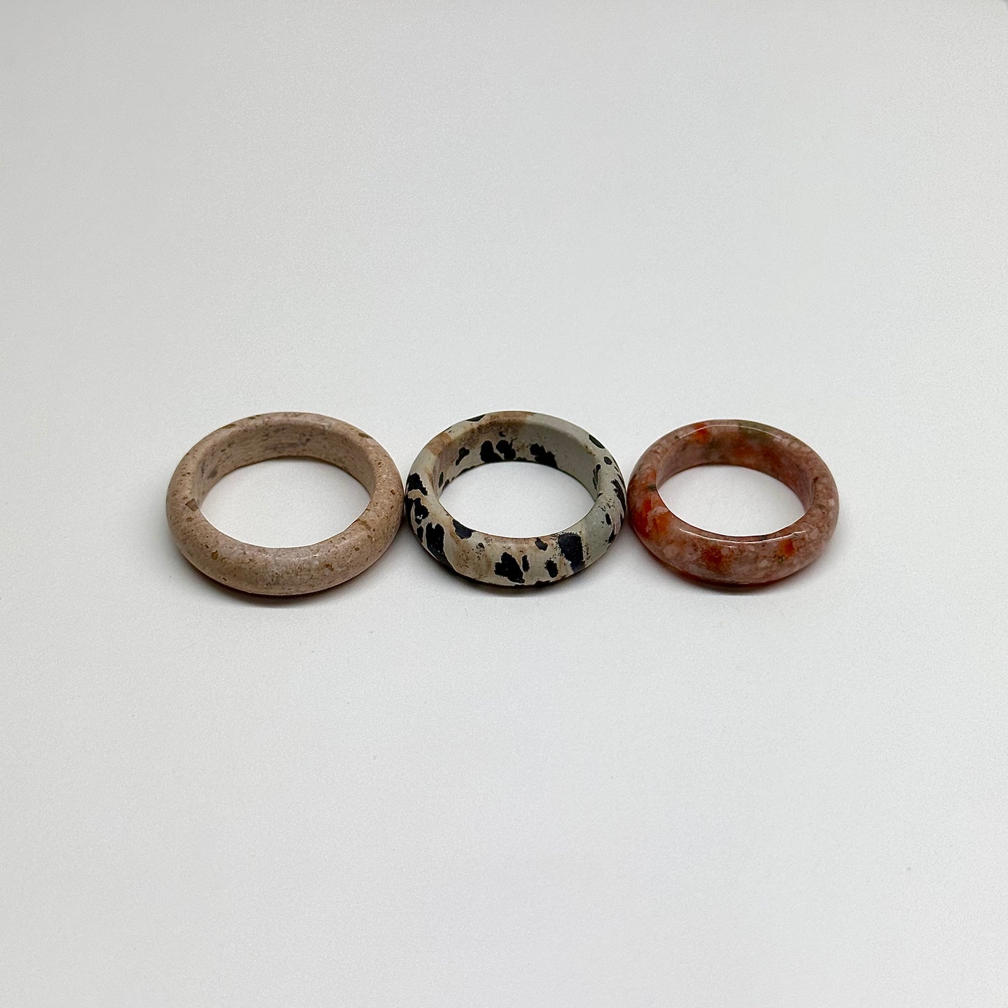 R23 Woody Granite Ring (can be matched with 925 silver necklace)