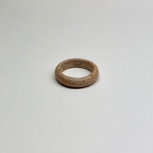 R23 木質花崗岩質介指戒指 Woody Granite Ring (可配925銀頸鏈項鏈)