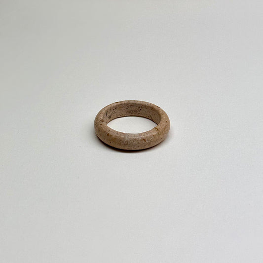 R23 木質花崗岩質介指戒指 Woody Granite Ring (可配925銀項鏈)