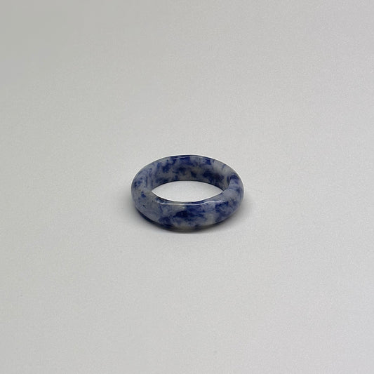R22 藍點介指戒指 Blue Spot Ring (可配925銀頸鏈項鏈)