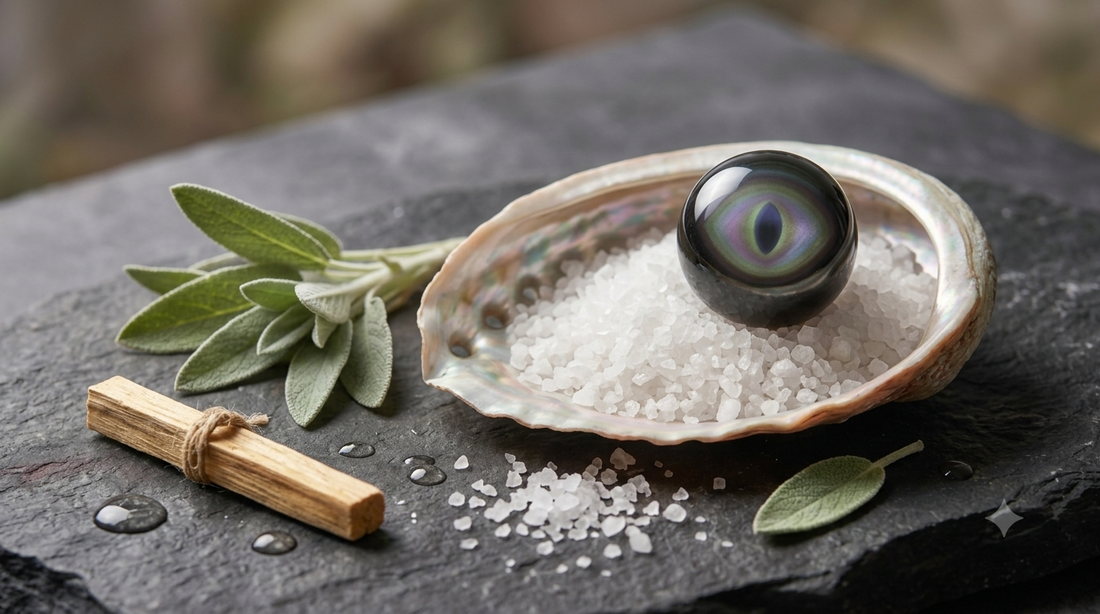 黑曜石如何淨化？5種最有效的消磁方法與頻率全解析 – TH Jewelery