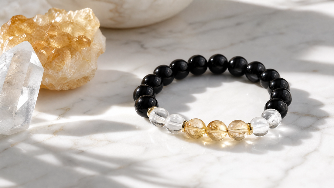 黑曜石搭配什麼水晶最好？職場開運、招財與防小人黃金組合 – TH Jewelery