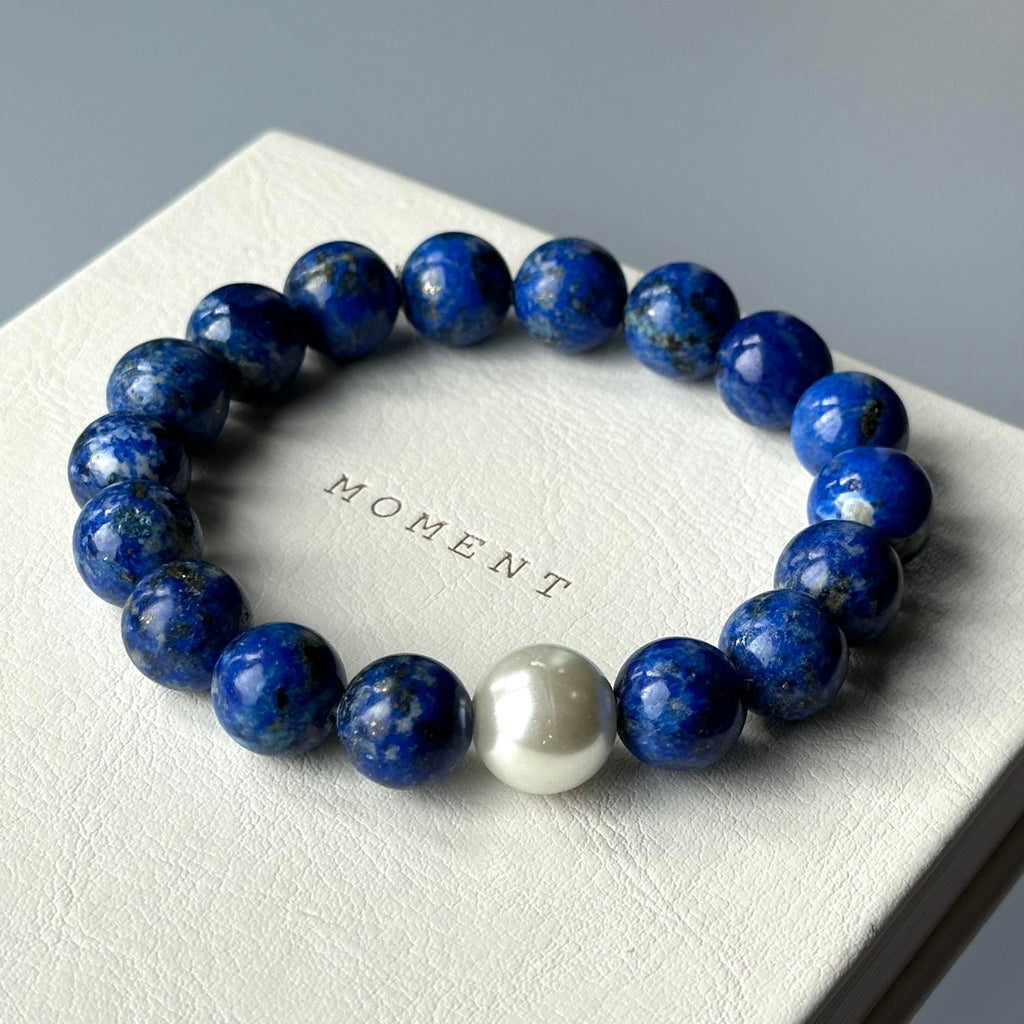 BS12【水神罔象】青金石淡水珍珠手鏈手串