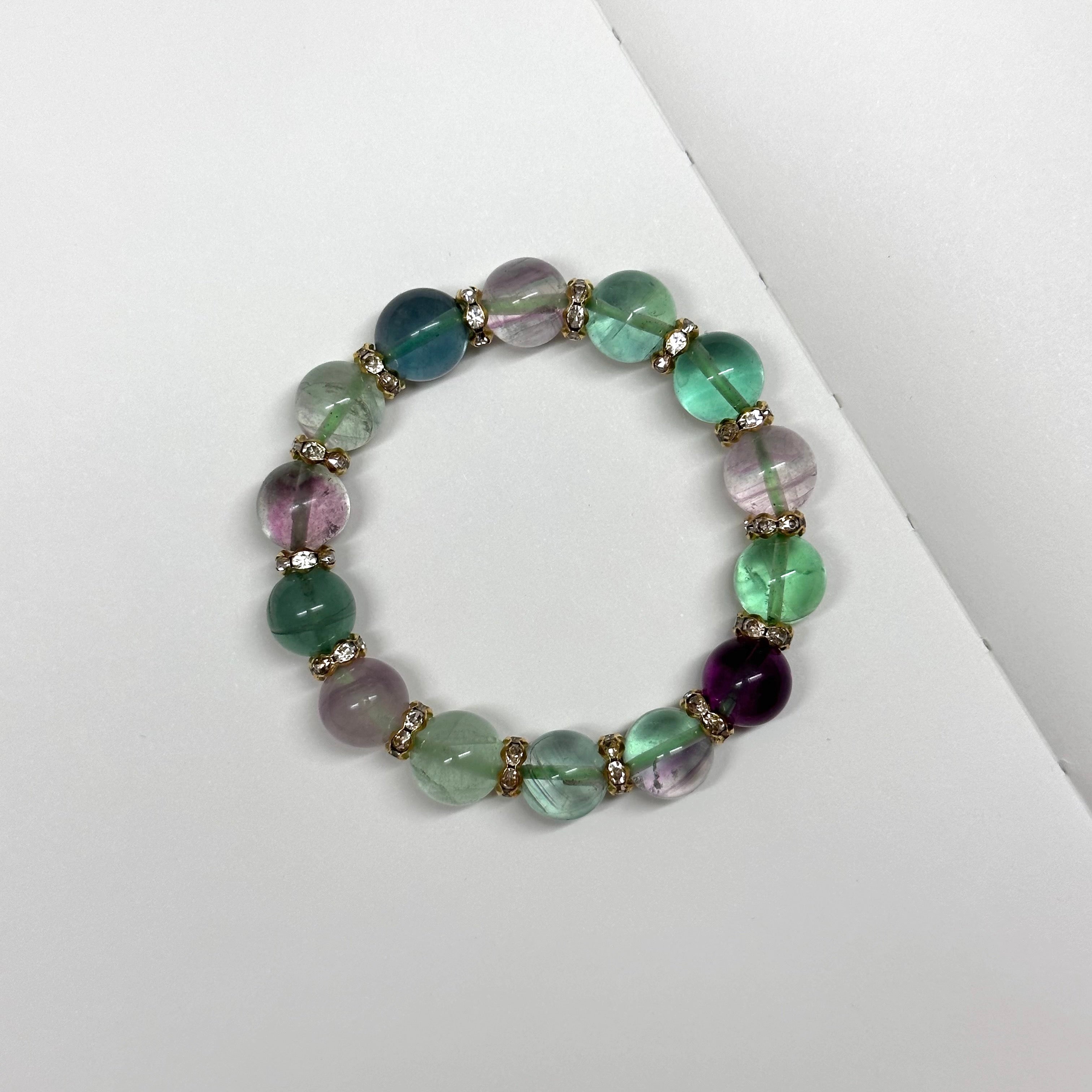 BS21 Fluorite Gold Accessories Bracelet