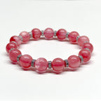 BS29 [Lucky] Watermelon Quartz Classic Silver Accessories Bracelet