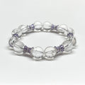 BS36 [Ice Beard] White Crystal Purple Exquisite Bracelet