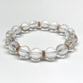 BS39 [Ice Beard] White Crystal 18K Gold Plated Classic Bracelet