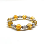 BS49【天蠍射手|11月|星辰未晚】黃水晶小淡水珍珠古典鍍銀手鏈手串 Citrine Pearl Classic Alloy Accessories Bracelet