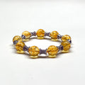 BS50 [Scorpio/Sagittarius | November Birthstone] Citrine with Delicate Purple Bracelet
