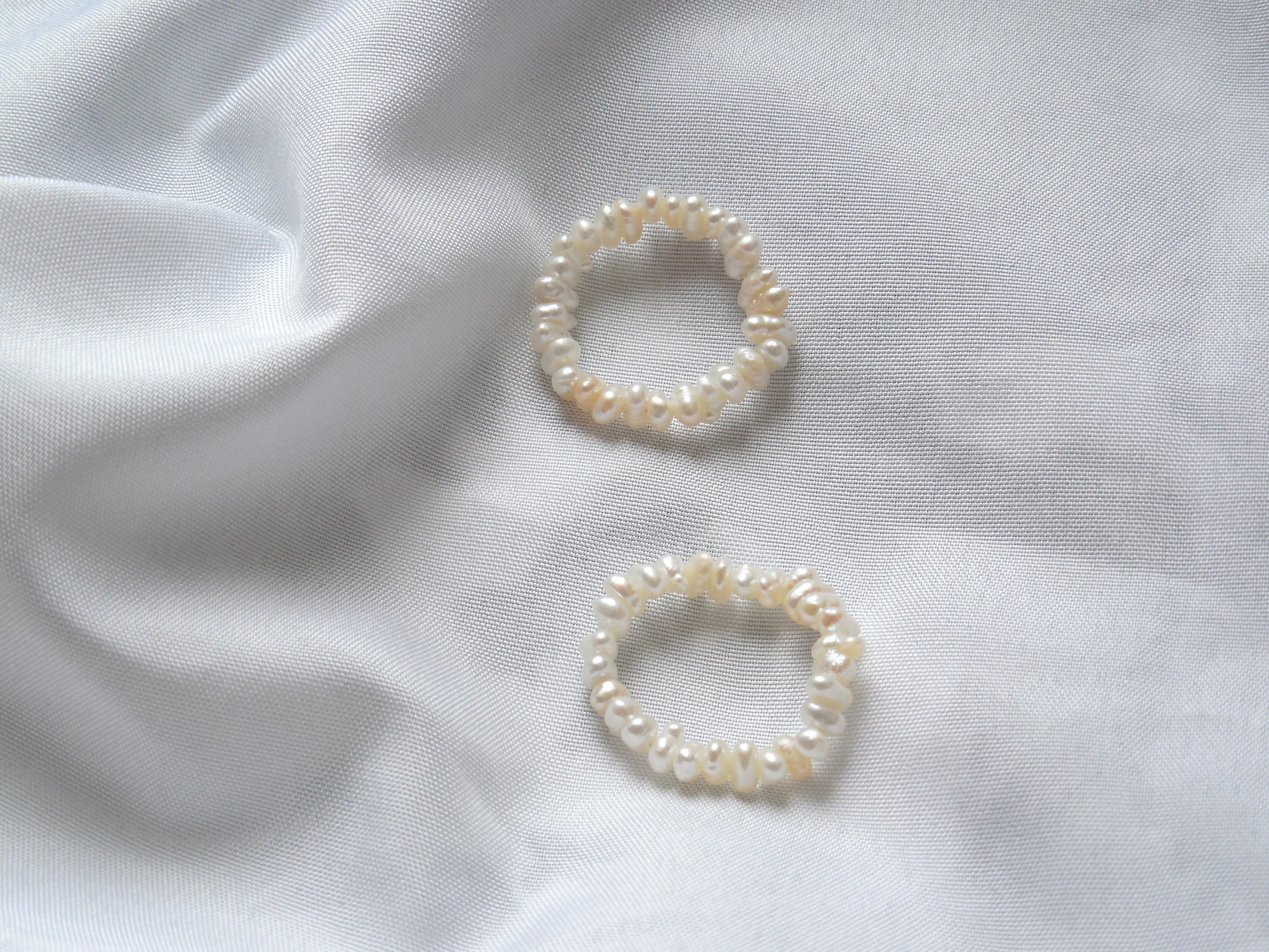 R31【珍珠戒指】經典簡約天然淡水珍珠戒指