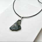 N94 [New Beginning] Moss Agate | Fragments | Silver Plated | Necklace