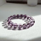 B17【水瓶雙魚座|2月誕生石】高透紫水晶純珠手鏈手串