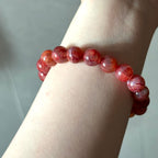 B107 [Libra Scorpio | October] Rose Quartz Cut-angle Pure Bead Bracelet