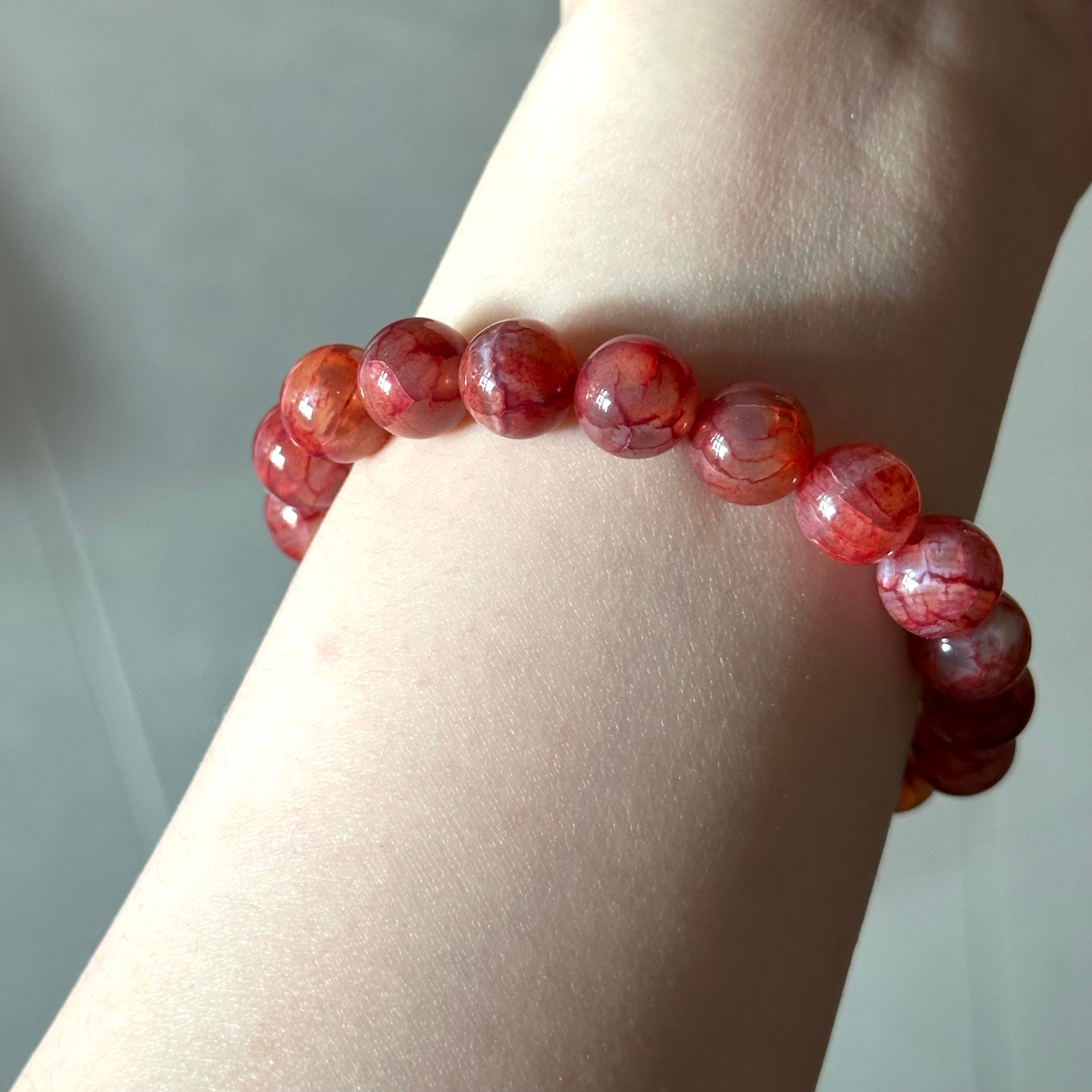 B107 [Libra Scorpio | October] Rose Quartz Cut-angle Pure Bead Bracelet