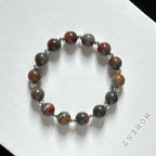 BS300 [Ethnic Style | Gobi Agate] Alashan Color Simple Silver-plated Bracelet