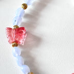 S10 [Gemstone mobile phone camera lanyard] Amethyst • Yellow glass • Pearl • Water drop shell Retro gold-plated lanyard Original design handmade
