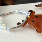 BS304【Christmas gift】opal silver-plated bracelet