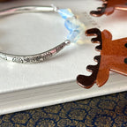 BS313【Christmas gift】opal silver-plated bracelet