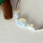 BS313【Christmas gift】opal silver-plated bracelet