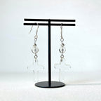 E29 [Glass meteorite] Libyan gold meteorite gold-plated earrings