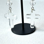 E29 [Glass meteorite] Libyan gold meteorite gold-plated earrings