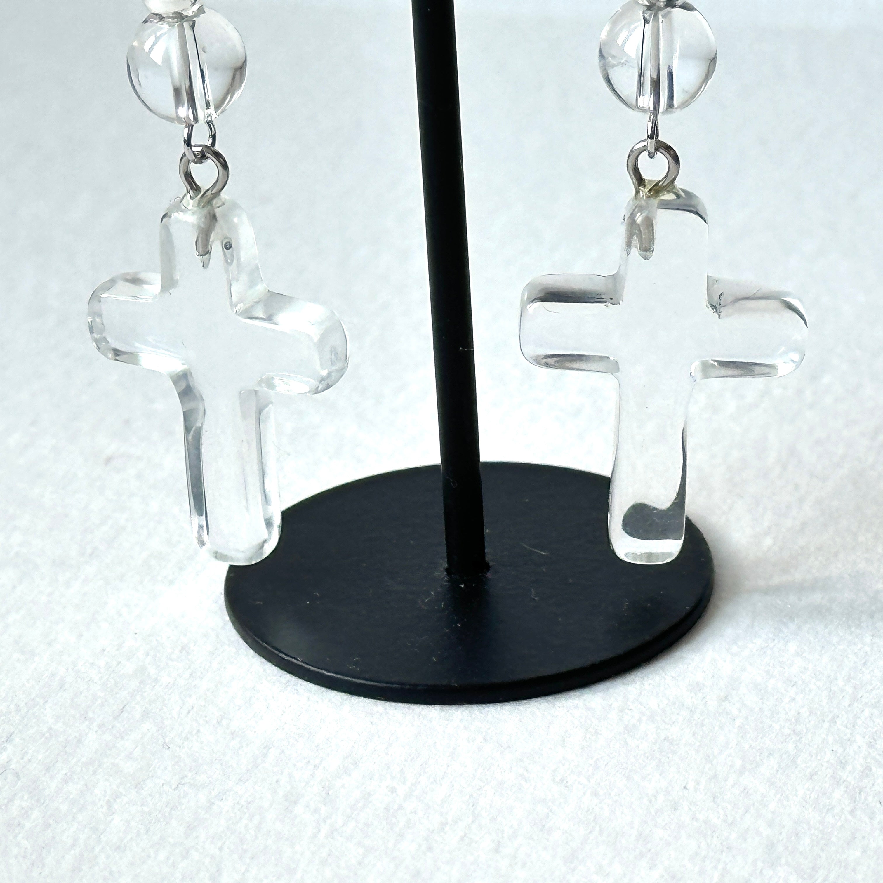 E29 [Glass meteorite] Libyan gold meteorite gold-plated earrings