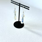 E29 [Glass meteorite] Libyan gold meteorite gold-plated earrings