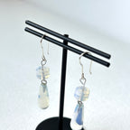 E29 [Glass meteorite] Libyan gold meteorite gold-plated earrings