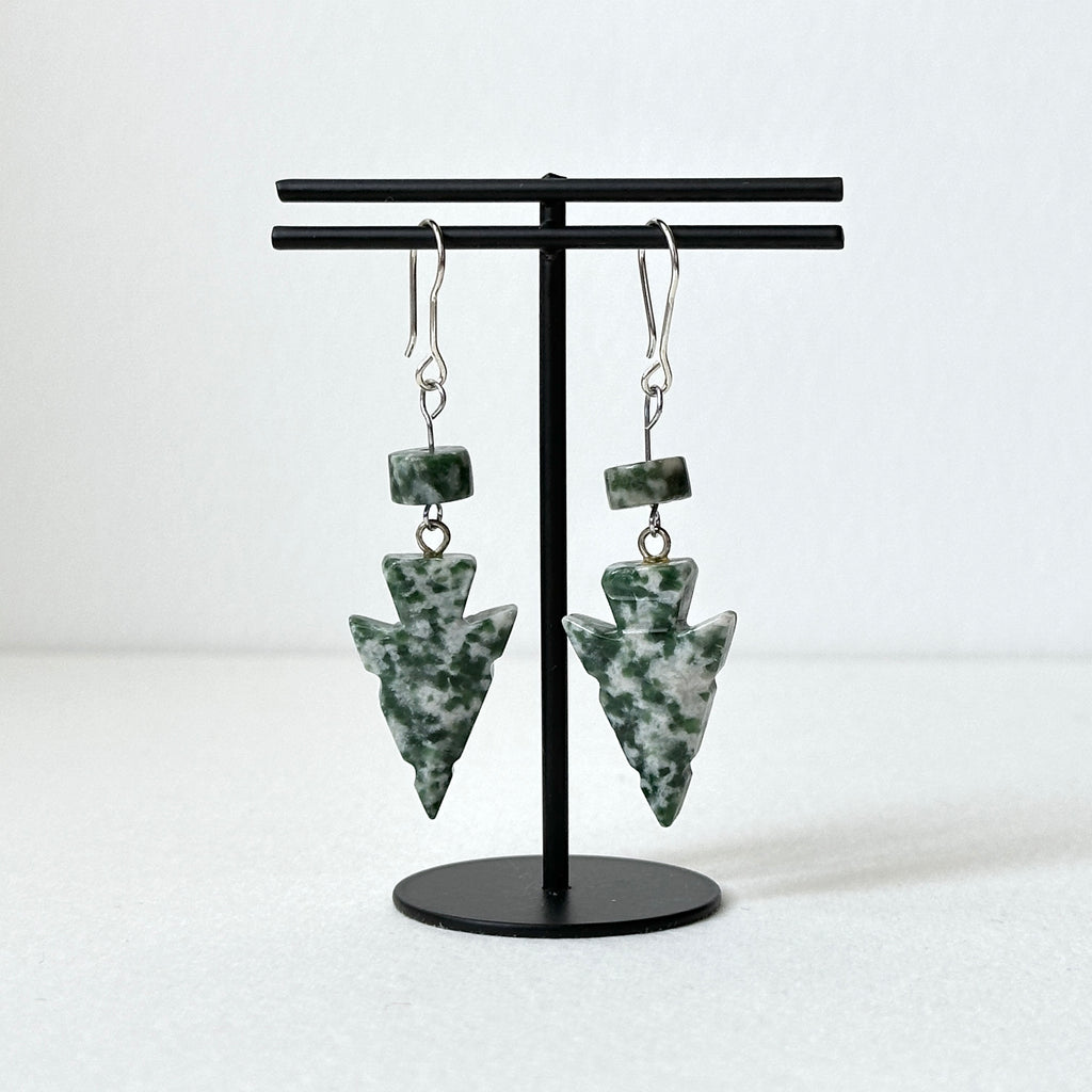 E29 [Glass meteorite] Libyan gold meteorite gold-plated earrings