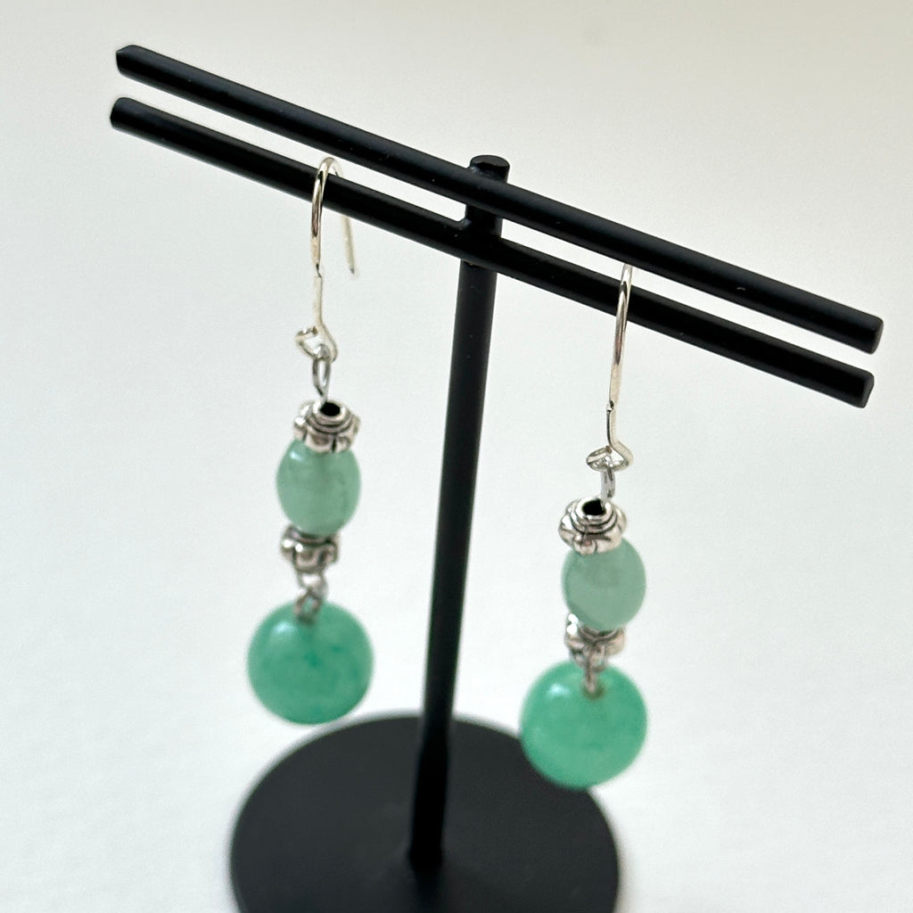 E29 [Glass meteorite] Libyan gold meteorite gold-plated earrings