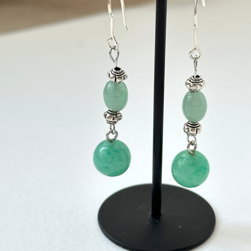 E29 [Glass meteorite] Libyan gold meteorite gold-plated earrings