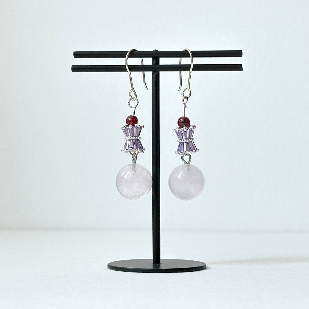 E29 [Glass meteorite] Libyan gold meteorite gold-plated earrings