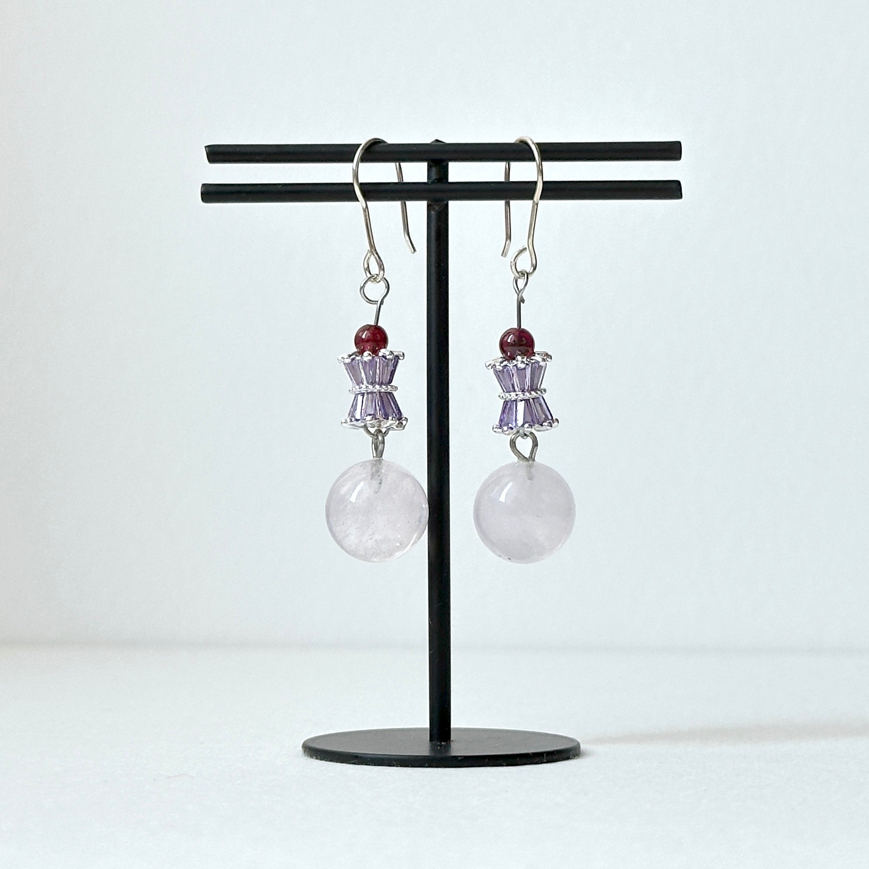 E29 [Glass meteorite] Libyan gold meteorite gold-plated earrings