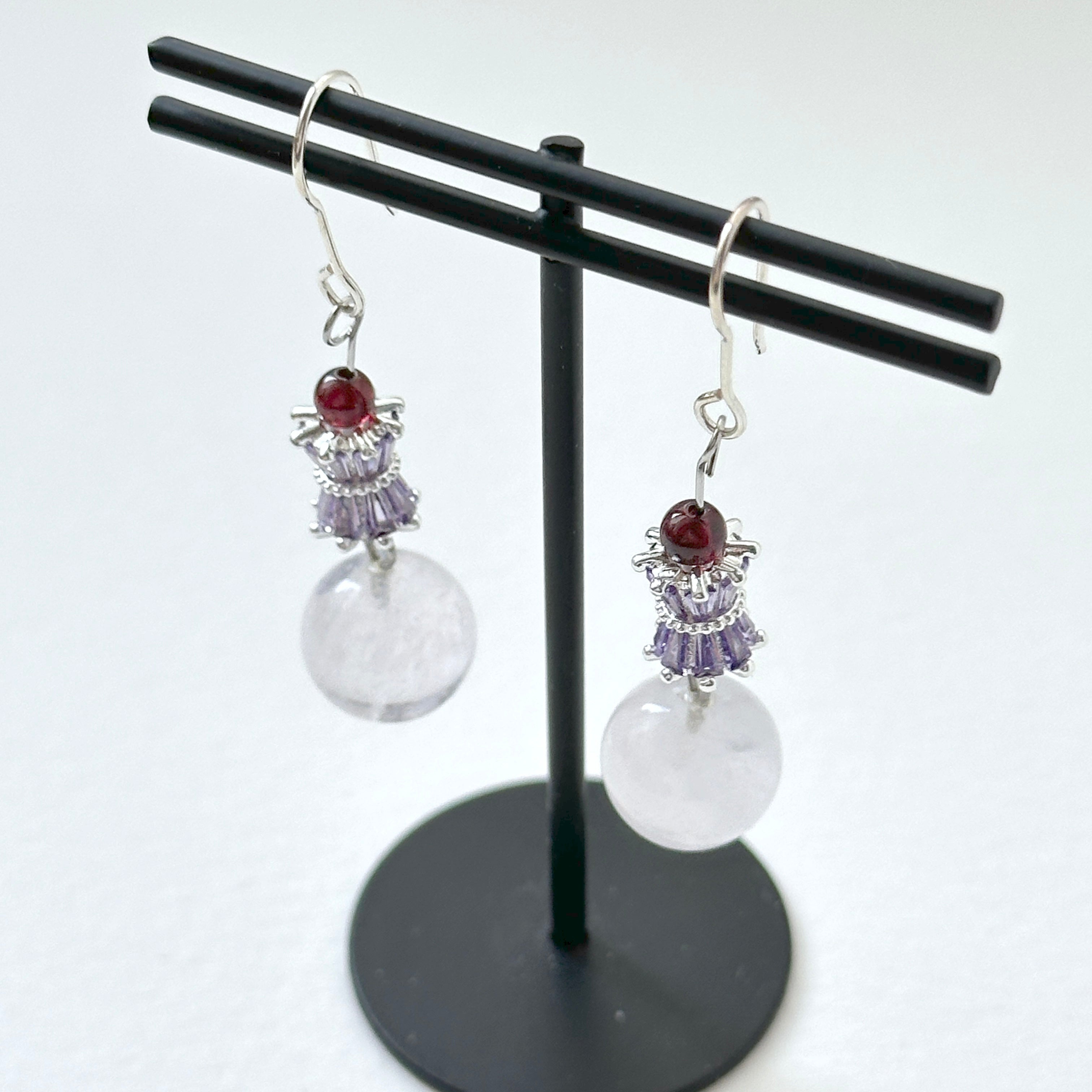 E29 [Glass meteorite] Libyan gold meteorite gold-plated earrings