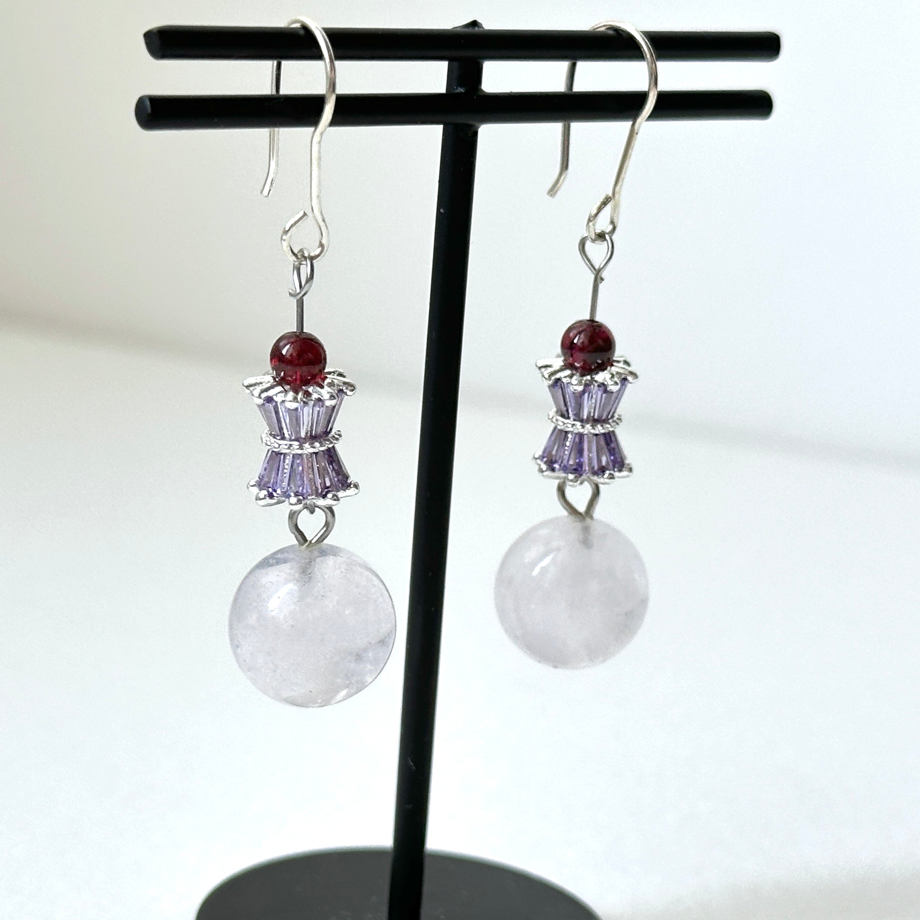 E29 [Glass meteorite] Libyan gold meteorite gold-plated earrings