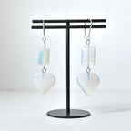 E29 [Glass meteorite] Libyan gold meteorite gold-plated earrings