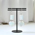 E29 [Glass meteorite] Libyan gold meteorite gold-plated earrings