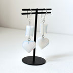 E29 [Glass meteorite] Libyan gold meteorite gold-plated earrings