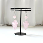 E29 [Glass meteorite] Libyan gold meteorite gold-plated earrings