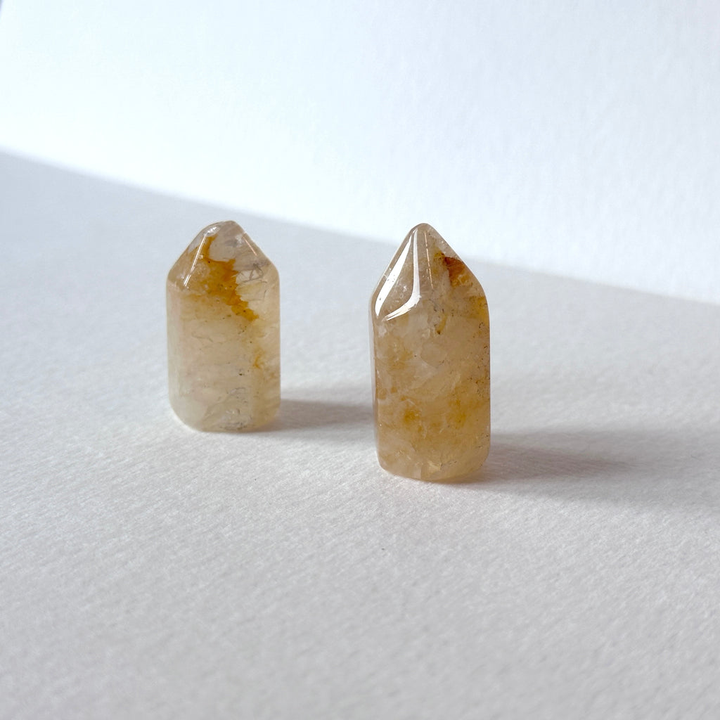 TS46【天蠍射手座|11月誕生石】黃水晶迷你六角柱